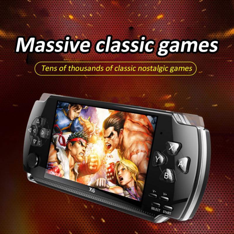 X6 Handheld Portable Game Console with 1500 Games
