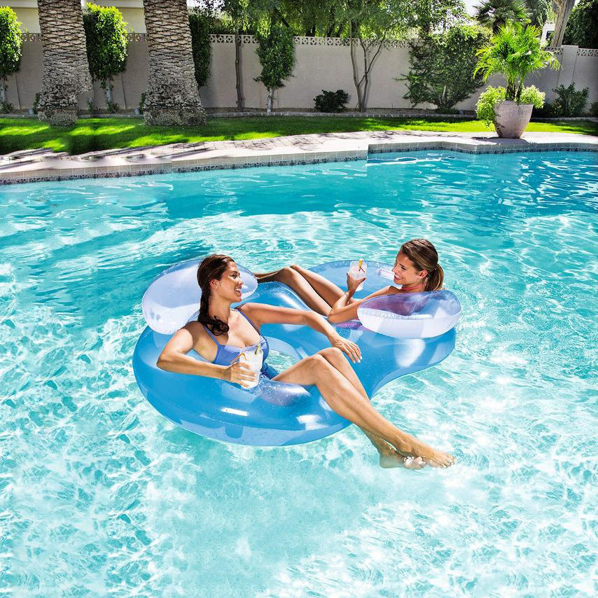 Inflatable Double Armrest Pool Float Sofa Lounge