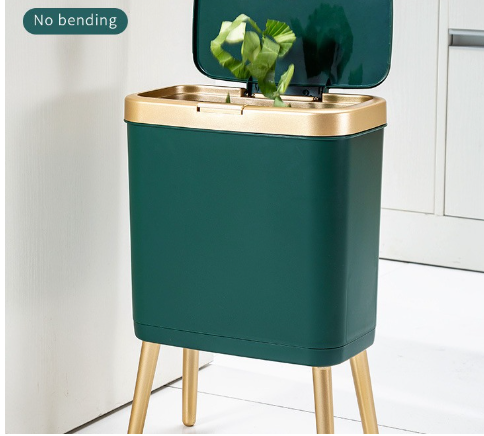 Nordic Style High Foot Trash Can for Home & Hotel