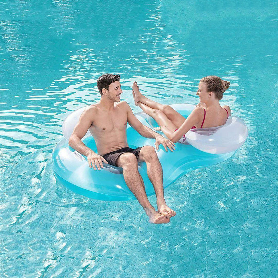 Inflatable Double Armrest Pool Float Sofa Lounge