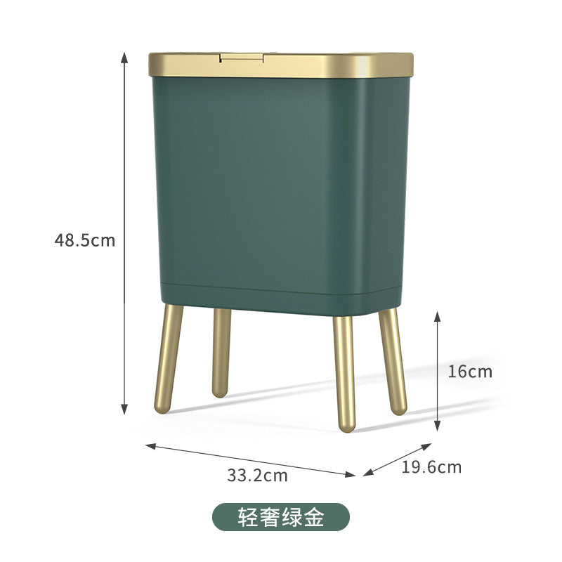 Nordic Style High Foot Trash Can for Home & Hotel